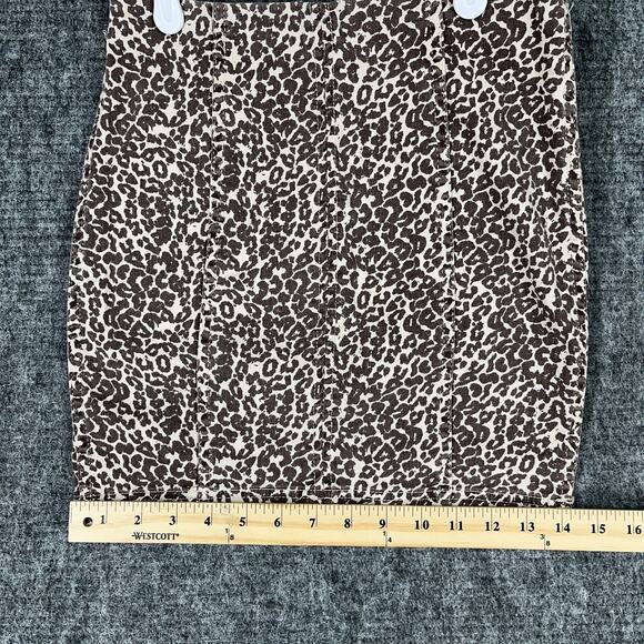 Free People Skirt Womens 0 Cheetah Print Club Party Short Mini Stretch - Picture 8 of 10